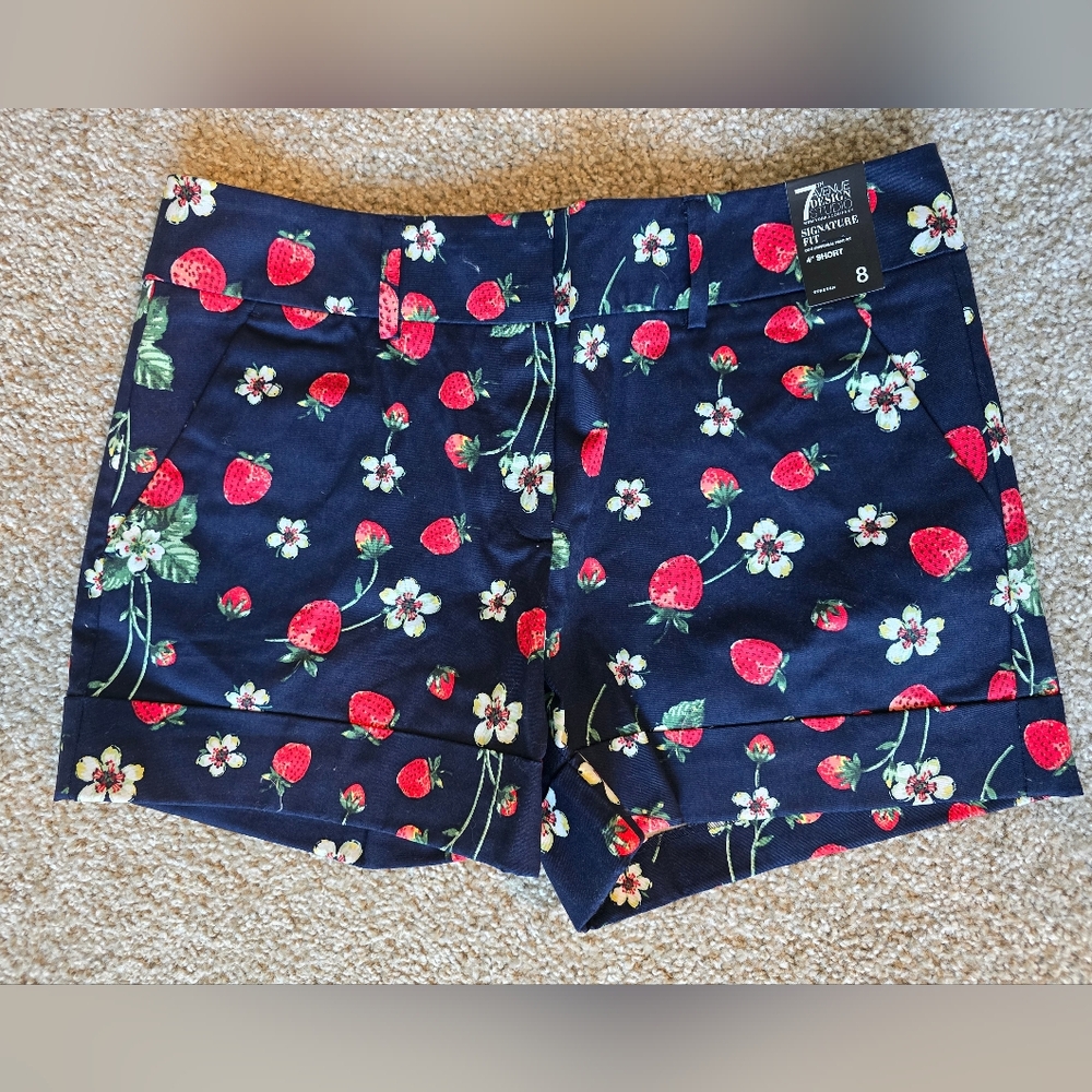 NY&C Strawberry Pattern Shorts